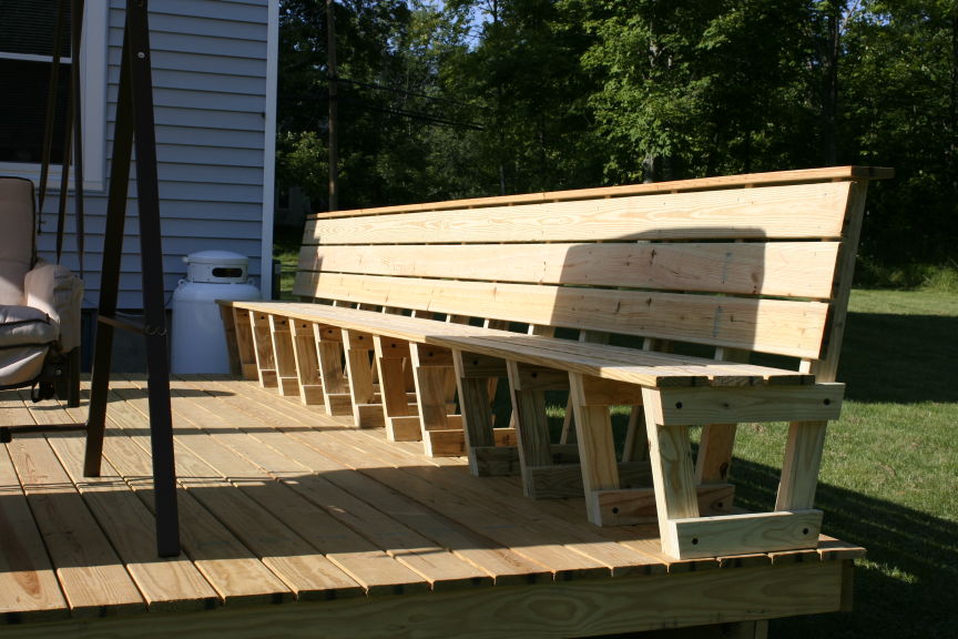 Deck Bench Seating for Pinterest